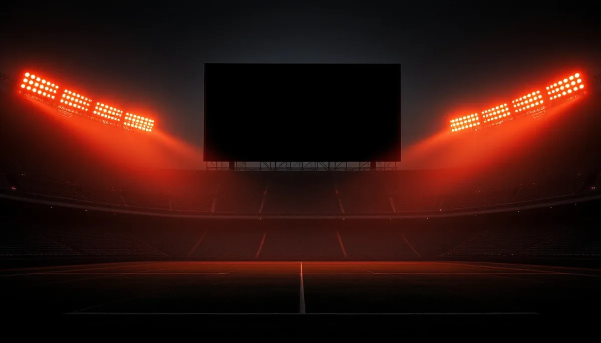Floodlit stadium at night symbolizing sportsbook software selection